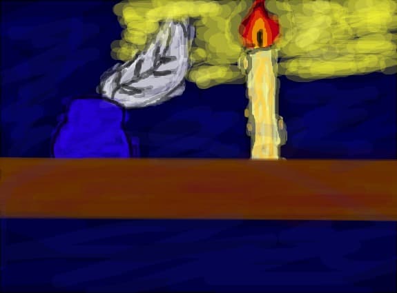 La lumina lumanarii