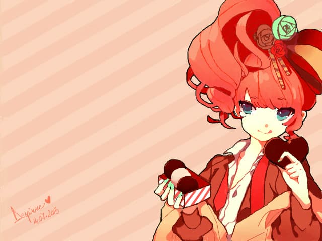 Girl with chocolate
