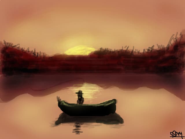 Sunset...