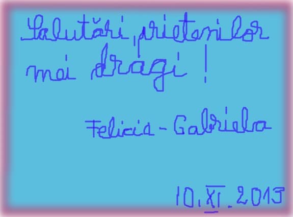 Pentru prietenii de pe Facebook