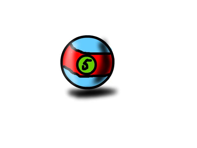 Five biliard ball