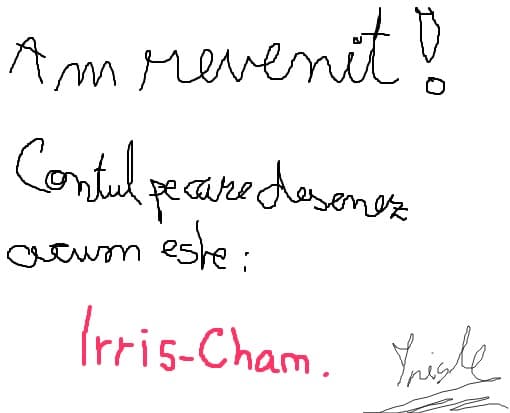 Am reveniiit! :D dar pe alt cont... Irris-Chan