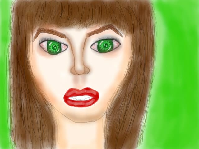 green eyes