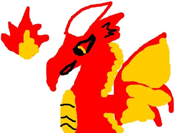 dragonul flacara