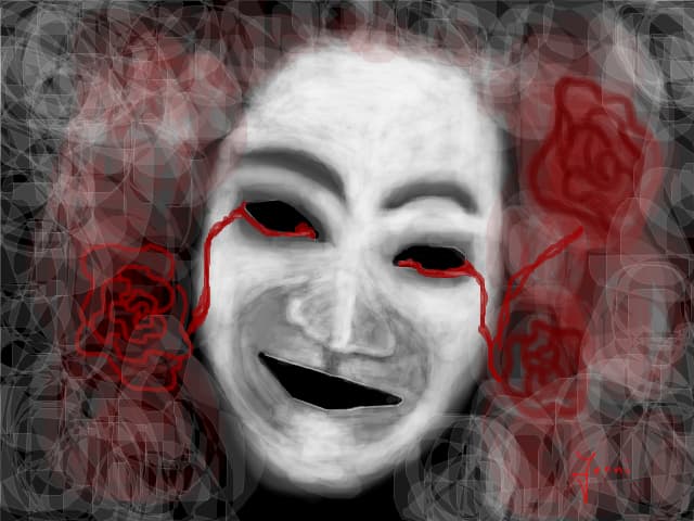 crying roses.