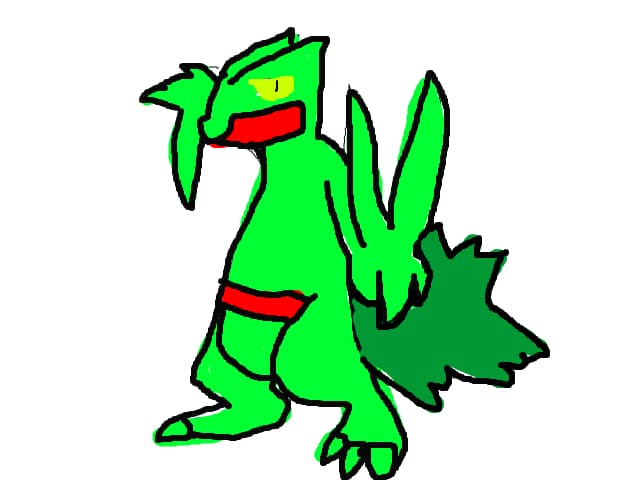 stagiul final al lui treecko,sceptile