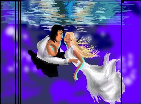 Kiss underwater