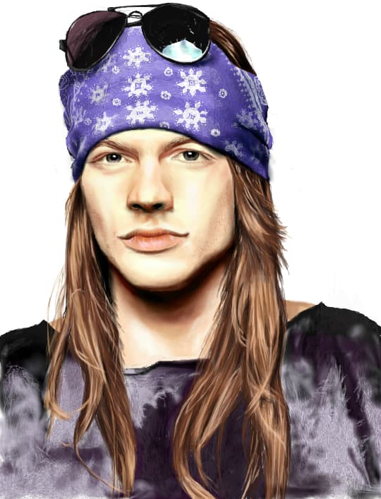 Happy birthday Axl (pentru ieri,nu am apucat sa termin desenul)