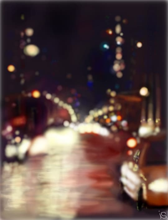 Blurred lights