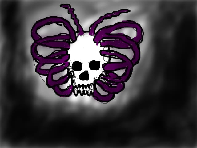 Skull butterfly
