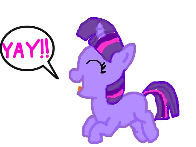 happy Twilight filly