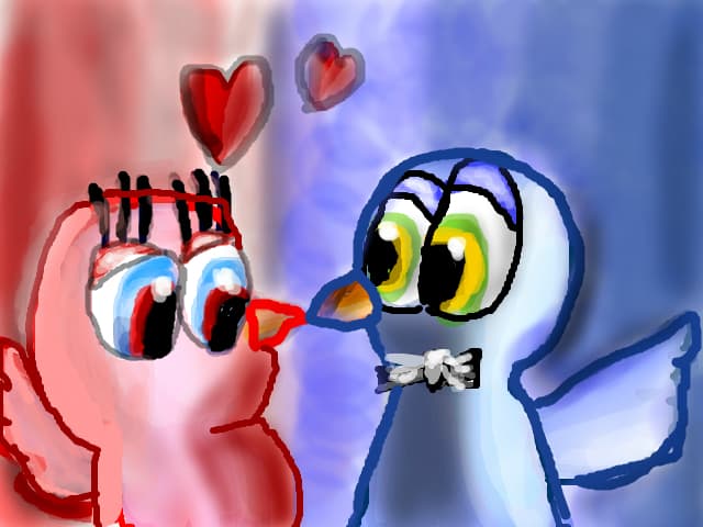 Wedding Pigeons for Heart