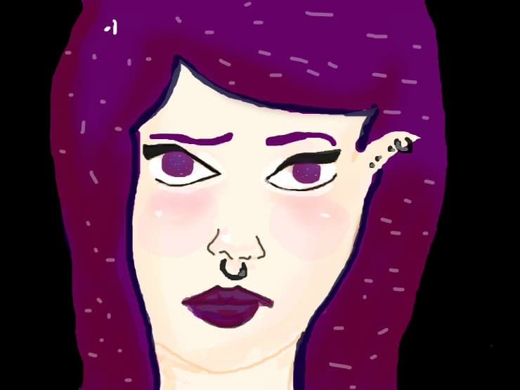 punk purple