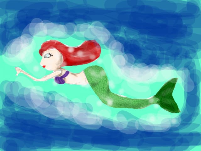 Sirena...nu prea ma pricep sa desenez pe site am facut pana acum pe contul asta 2 desene si pe contu