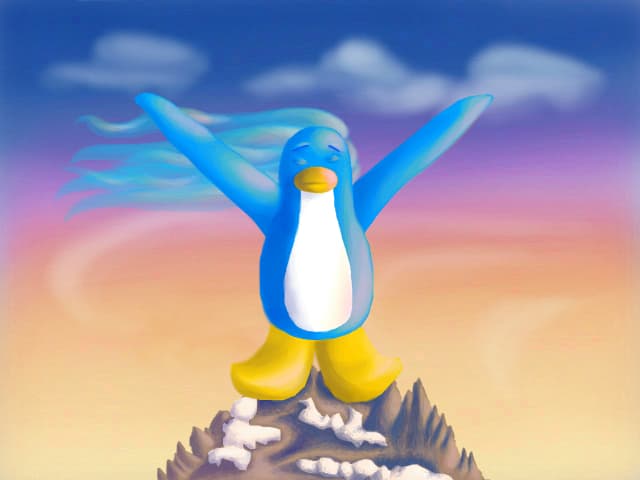 Pinguinita de safir