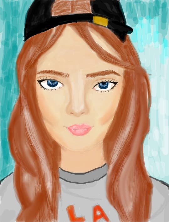 girl with blue eyes
