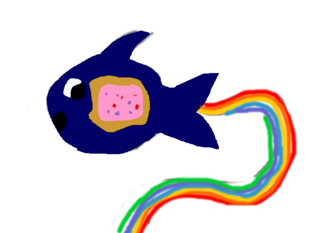 nyan cat--nyan fish