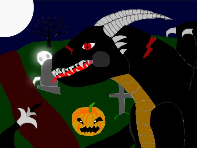 Halloween dragon