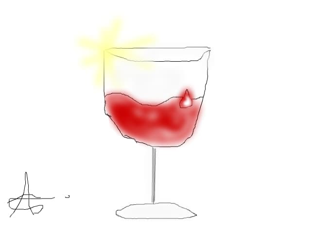 Un pahar de vin.
