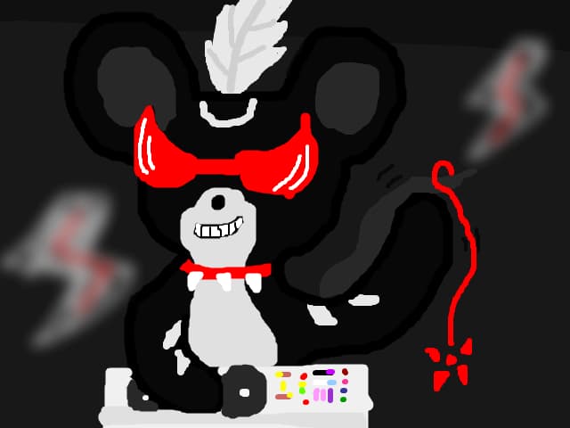 DJ Mouse BLACK AND RED