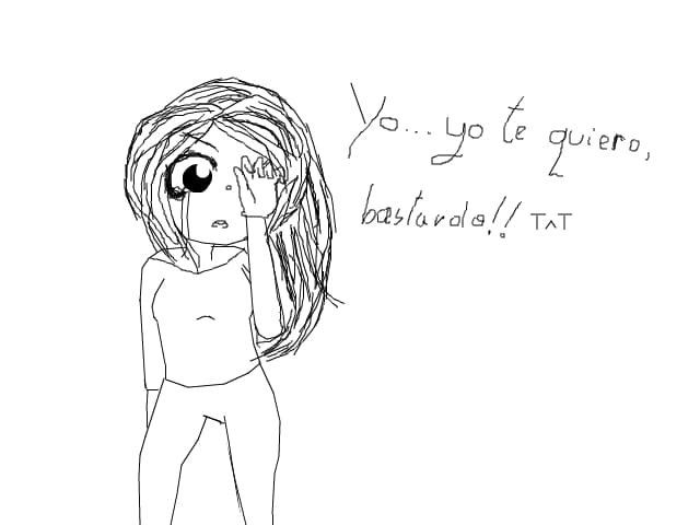 Sierra- Yo...yo te quiero,bastardo!! T^T
