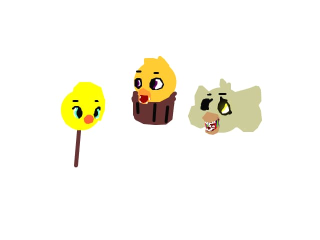 Toy Chica,Old Chica,Nightmare Chica