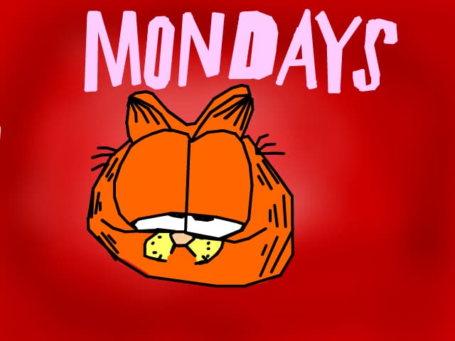 Garfield uraste zilele de luni