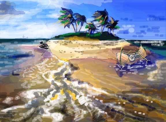 The island