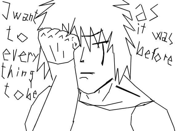 Anime Boy Crying