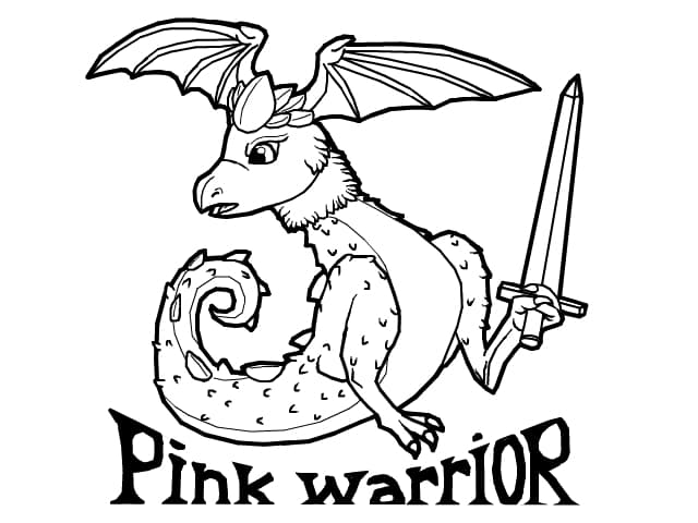 Virtue dragon lineart