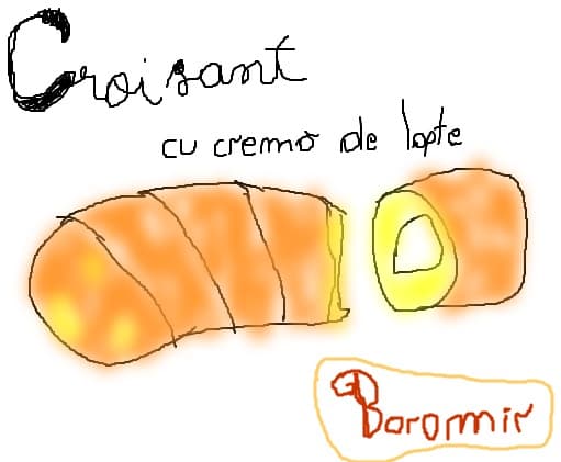 Croisant cu crema de lapte Boromir