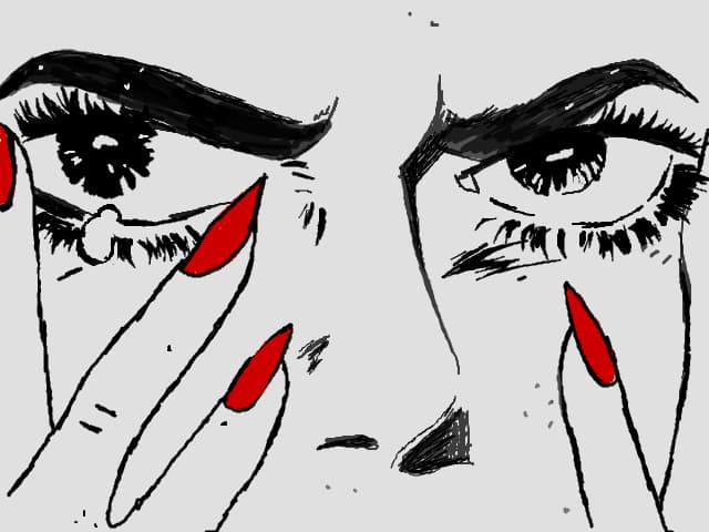 Piercing eyes
