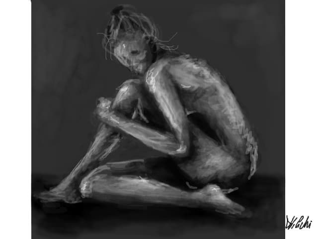 nud feminin