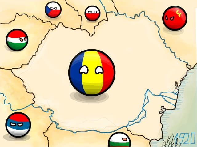 Harta Romaniei Mari.La multi ani, Romania!