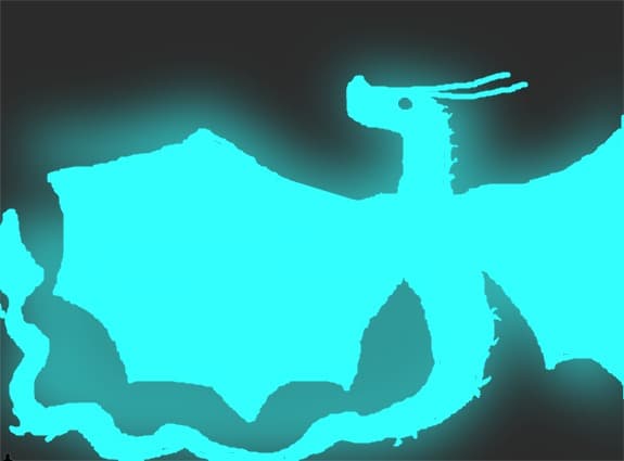 Neon dragon spirit