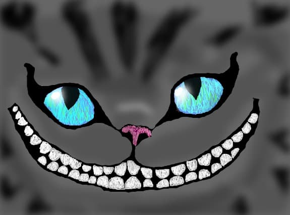 Motanul din Alice in wonderland