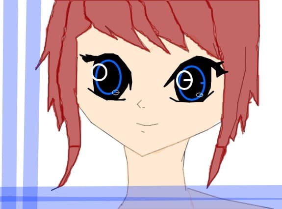 blue girl