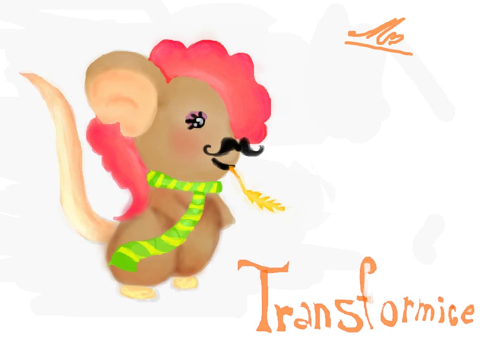 Eu pe transformice,cam asa arat.
