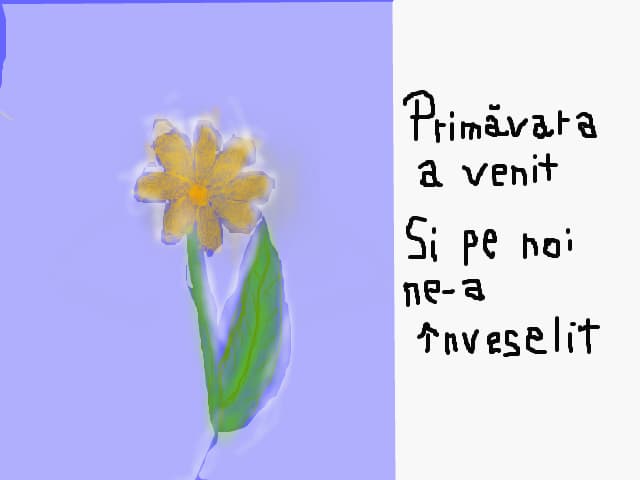 primavara a venit si pe noi ne-a inveselit