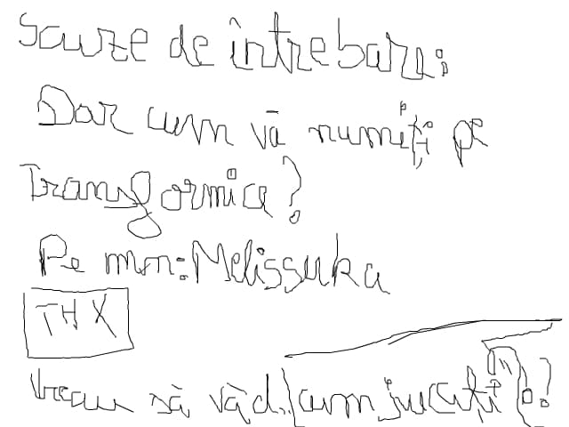 cum va cheama pe tfm?Pe mine melissuka