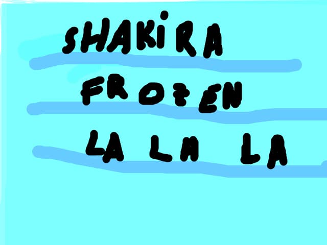 shakira-frozen lalala