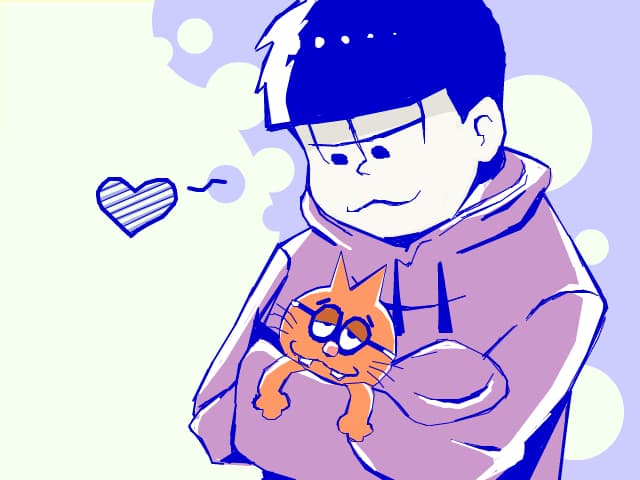 Ichimatsu and a cat