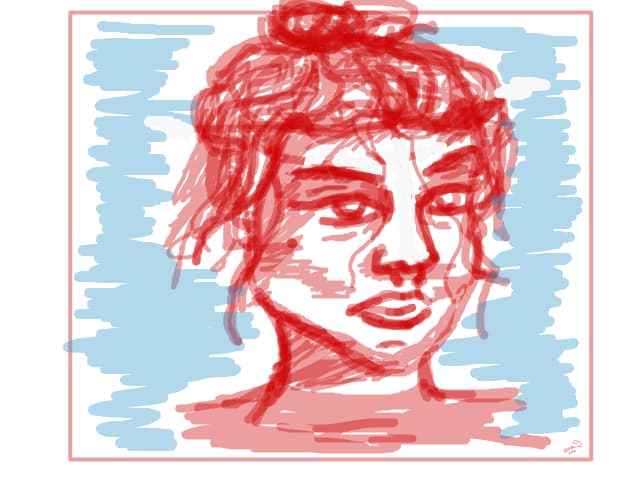 GIRL A SCKETCH