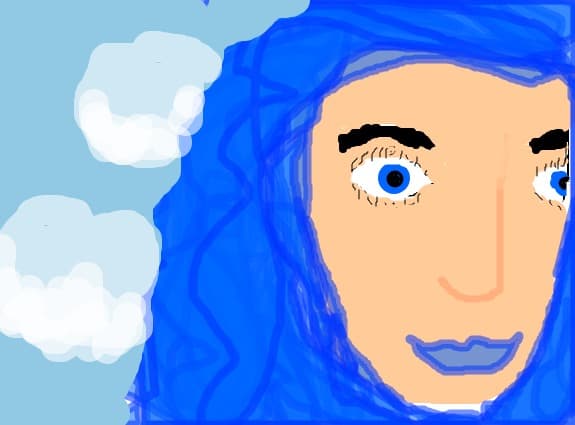 *just blue*