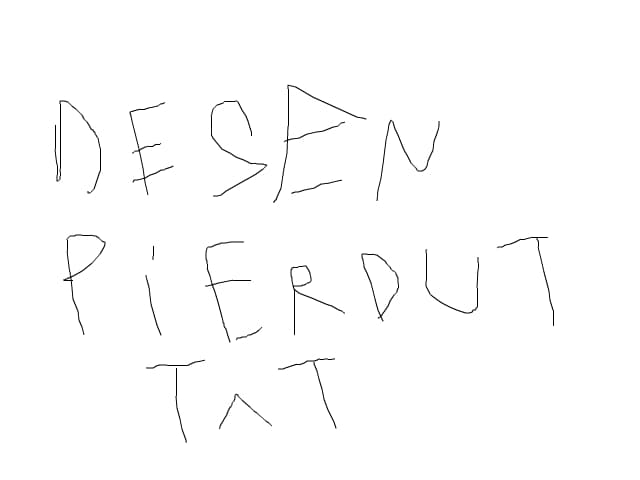 Desen pierdut T^T