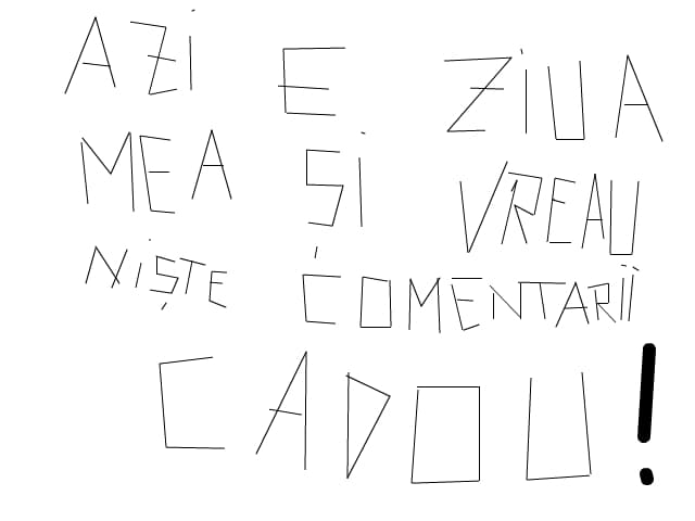 astept niste comentarii cadou!
