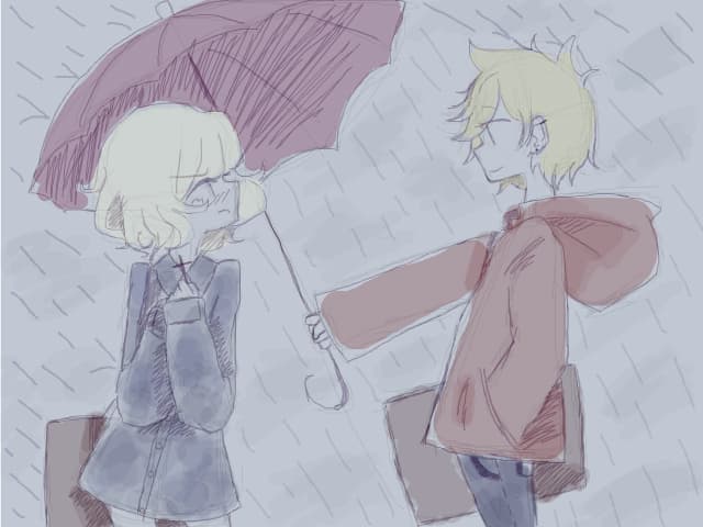 nice try to hook up with her mika but you know shed rather get her hair wet than taking ur umbrella