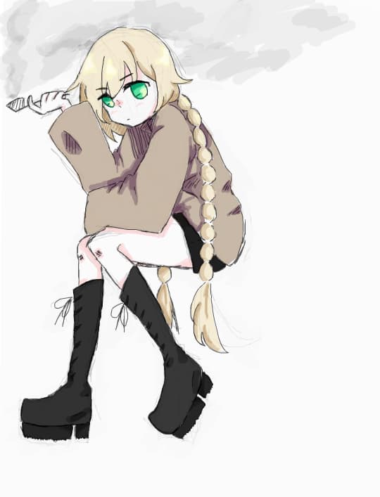 wah its been a while since i last drew anouk