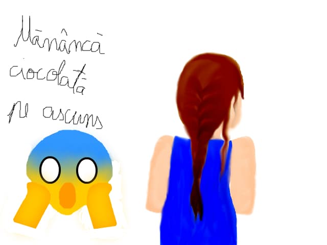 Mananca ciocolata pe ascuns :3