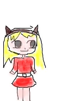 blonda cu urechi de pisica